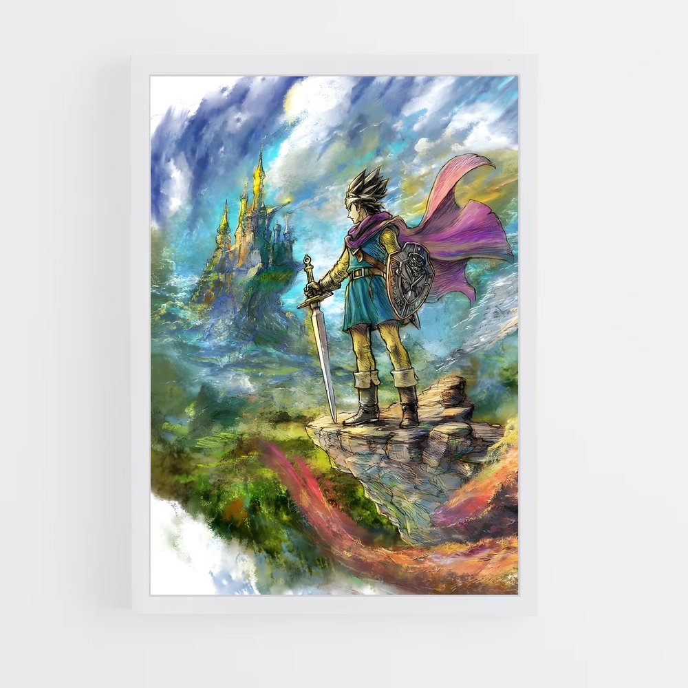 Poster L'Héritier du Dragon – affiche Dragon quest (vue 3)